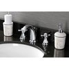 Kingston Brass KB4981BX Widespread Bathroom Faucet with Pop-Up Drain, Polished Chrome KB4981BX